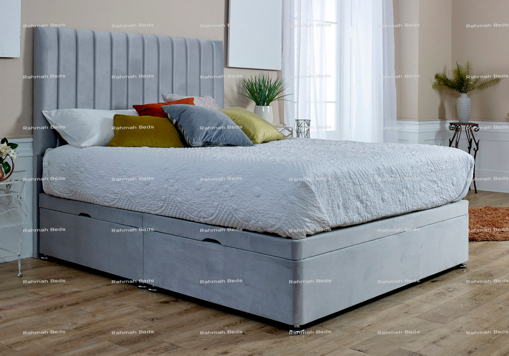Safina Bed - Ottoman/Non-Ottoman - Multiple Colour Option