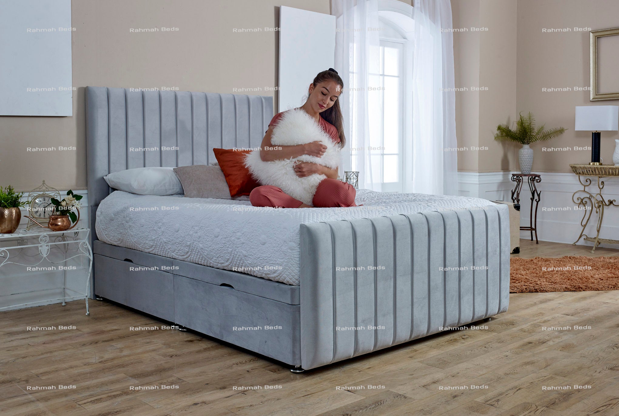 Safina Bed - Ottoman/Non-Ottoman - Multiple Colour Option