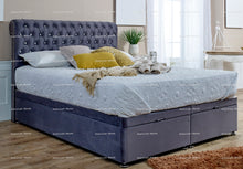 Load image into Gallery viewer, Sleigh (Divan) Bed - Ottoman/Non-Ottoman - Multiple Colour Option
