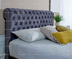 Sleigh (Divan) Bed - Ottoman/Non-Ottoman - Multiple Colour Option