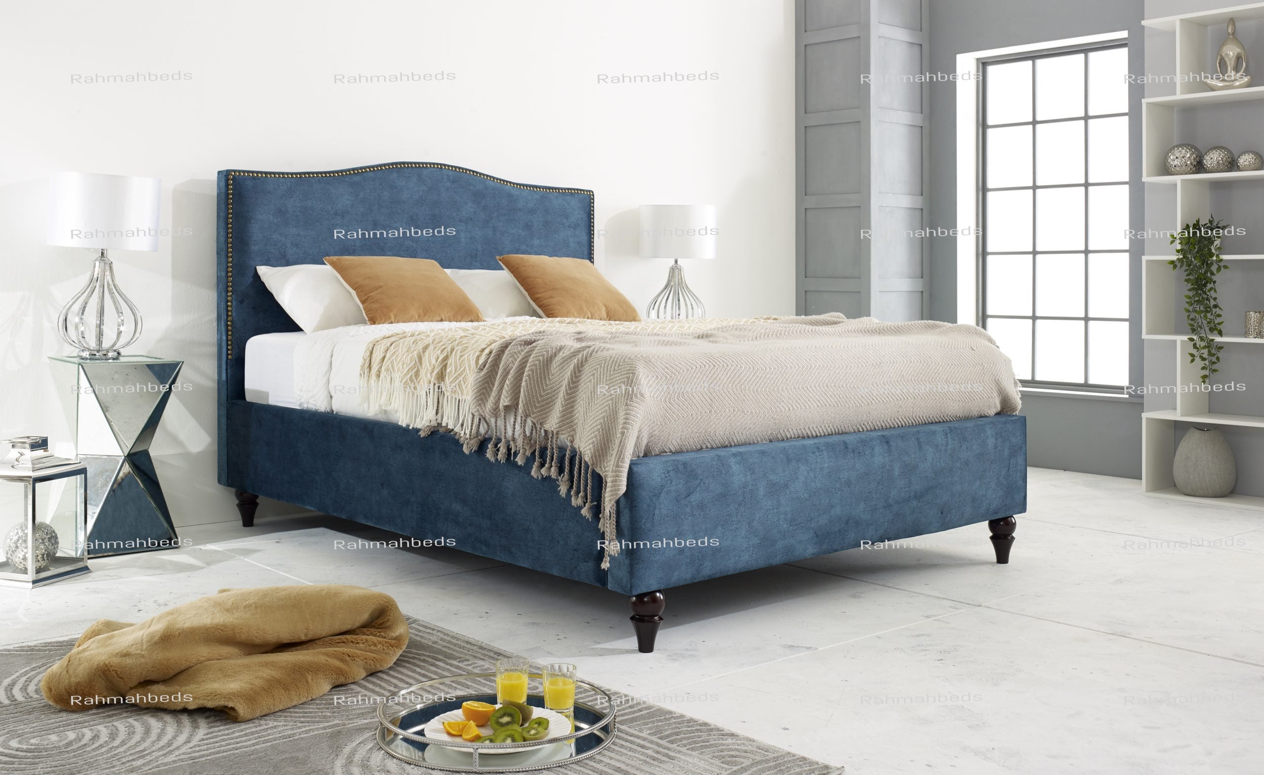 Victoria Bed - Ottoman/Non-Ottoman - Multiple Colour Option