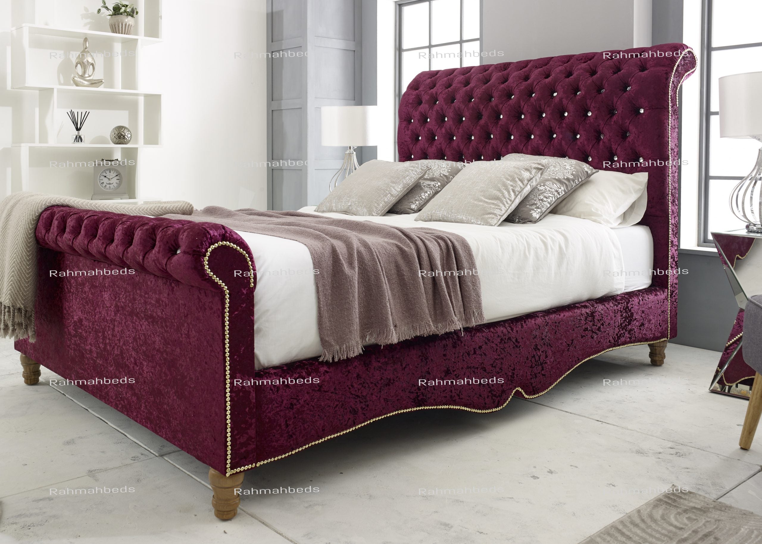Edward Bed - Ottoman/Non-Ottoman - Multiple Colour Option
