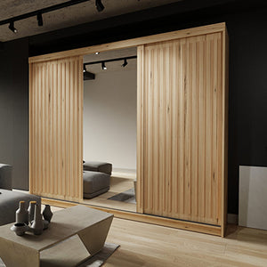 Royal Wardrobe Multiple Sizes - Available in Grey, White or Oak