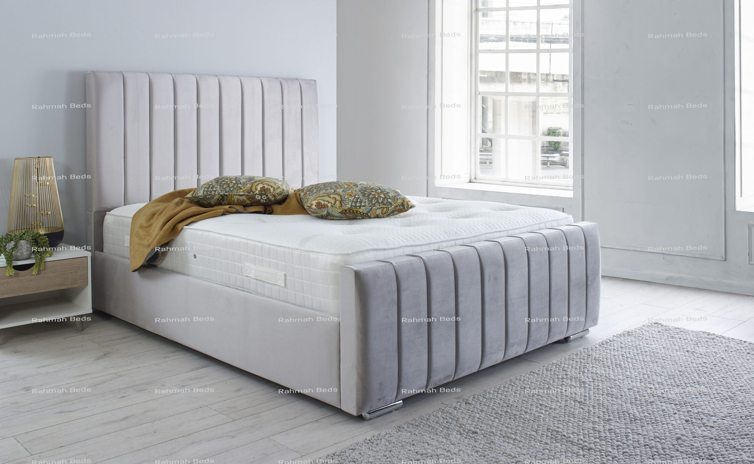 Sapphire Bed - Ottoman/Non-Ottoman - Multiple Colour Option