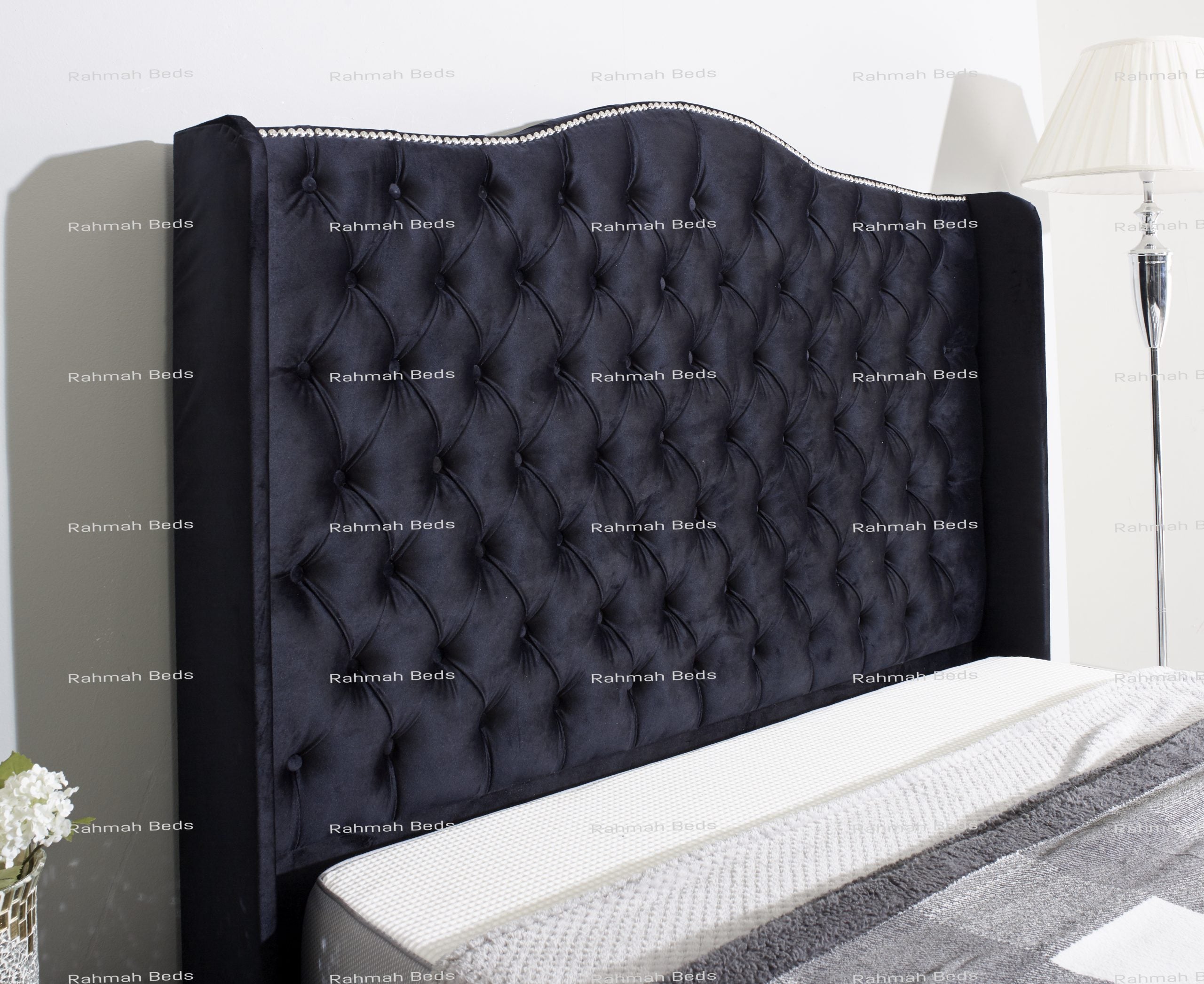 Siera Wings Bed - Ottoman/Non-Ottoman - Multiple Colour Option