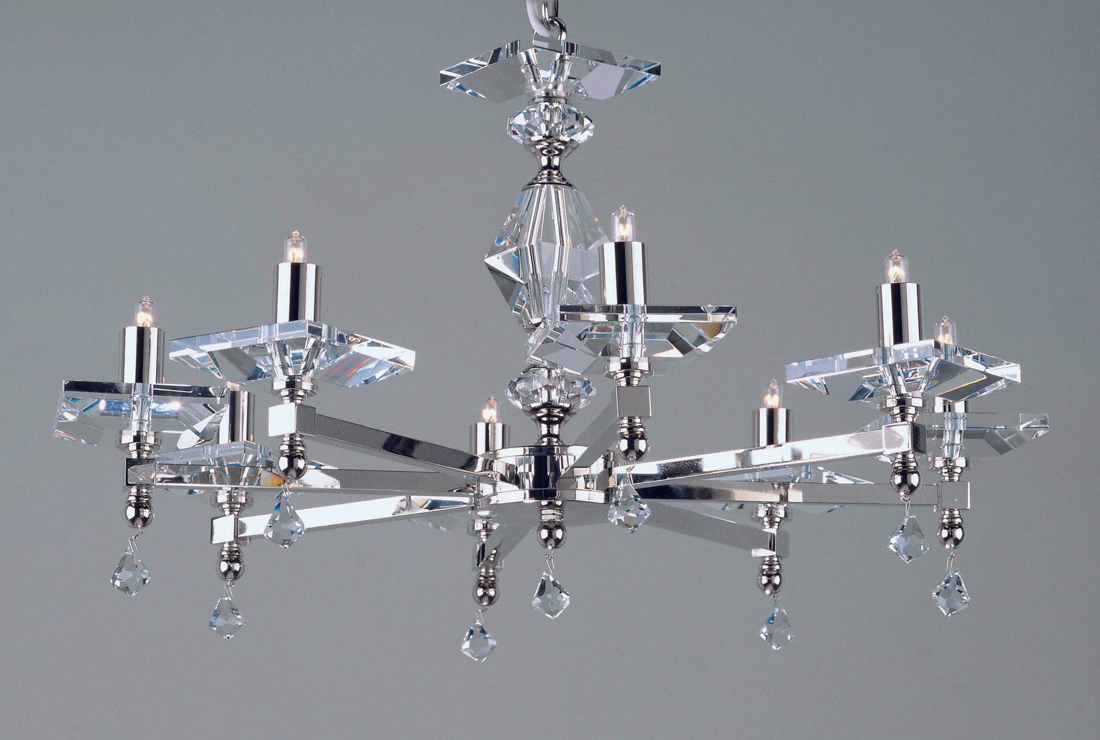 Darwin 4 Arm Optic Glass Chandelier Small/Large