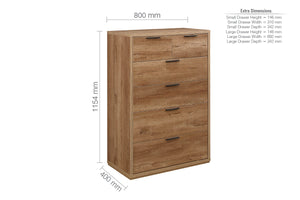 Tazia 4+2 Chest of Drawers