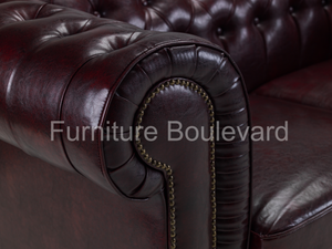 Beryl Bonded Leather Sofa/Armchair - Antique Brown