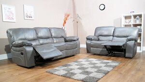 Verona Recliner Sofa - Available in Black, Brown and Grey