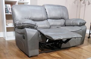 Verona Recliner Sofa - Available in Black, Brown and Grey