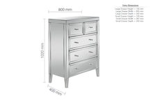 Load image into Gallery viewer, Whitney Chest of Drawers 3 Sizes Available
