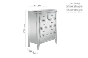 Whitney Chest of Drawers 3 Sizes Available