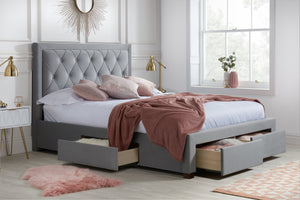 Lynn Fabric Storage Bed