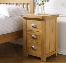 Load image into Gallery viewer, Santana Small/Large 3 Drawers Bedside Table
