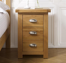 Load image into Gallery viewer, Santana Small/Large 3 Drawers Bedside Table
