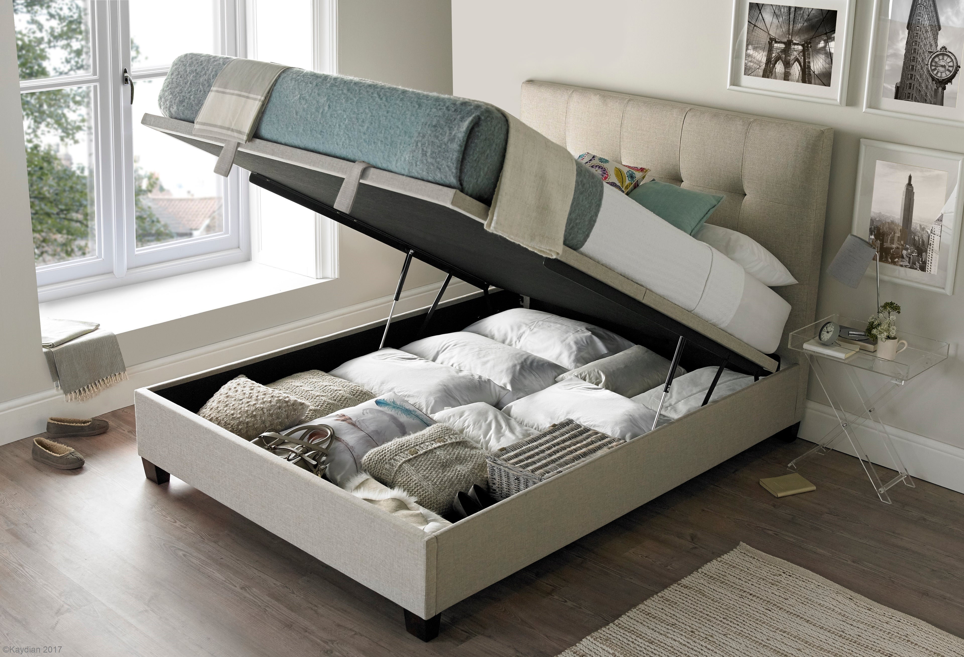 Walkworth Storage Bed - Available in Oatmeal, Slate or Grey