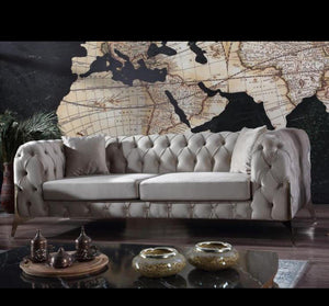 Sandringham Sofa - 3+2 and Corner Available - Silver & Dark Grey