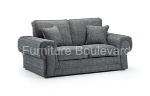 Ruby Grey Fabric Corner Sofa/3+2 Sofa/Armchair/Stool