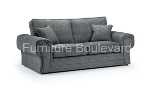 Ruby Grey Fabric Corner Sofa/3+2 Sofa/Armchair/Stool