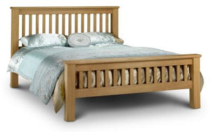 Amsterdam Oak Bed - High Foot End & Low Foot