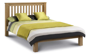 Amsterdam Oak Bed - High Foot End & Low Foot