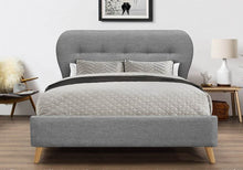 Load image into Gallery viewer, Ashley Fabric Grey Bed - Kingsize &amp; Double
