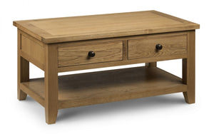 Astoria Oak Coffee Table - 60cm D x 100cm W x 50cm H