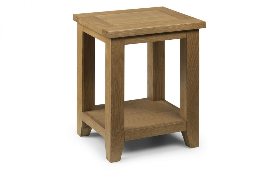 Astoria Oak Lamp Table - 38cm D x 44cm W x 55cm H