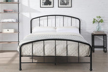 Load image into Gallery viewer, Norman Industrial Style Metal Bed Frame - Black or White - Double &amp; KingSize
