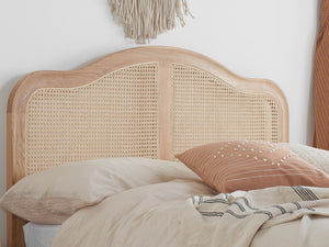 Leonie Brown Rattan Bed - Available in Doulbe, KingSize and SuperKing