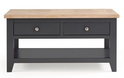 Bordeaux Dark Grey Coffee Table - 60cm D x 100cm W x 50cm H