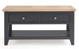 Bordeaux Dark Grey Coffee Table - 60cm D x 100cm W x 50cm H