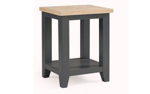 Bordeaux Dark Grey Lamp Table - 38cm D x 44cm W x 55cm H