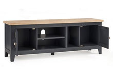 Load image into Gallery viewer, Bordeaux Dark Grey TV Unit/Media Unit - 40cm D x 150cm W x 62cm H
