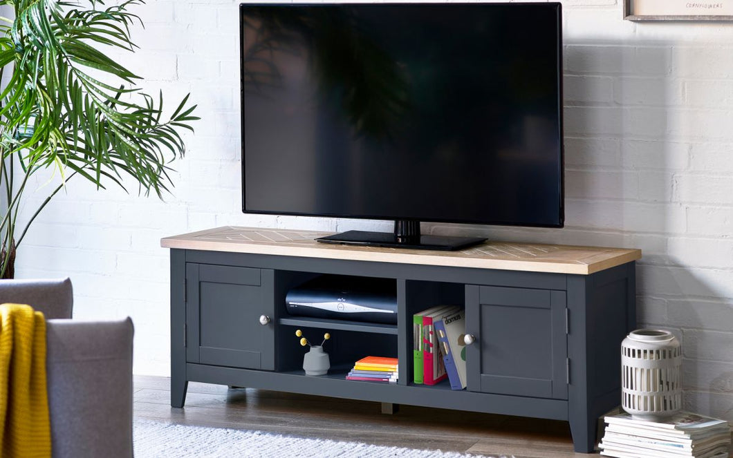 Bordeaux Dark Grey TV Unit/Media Unit - 40cm D x 150cm W x 62cm H