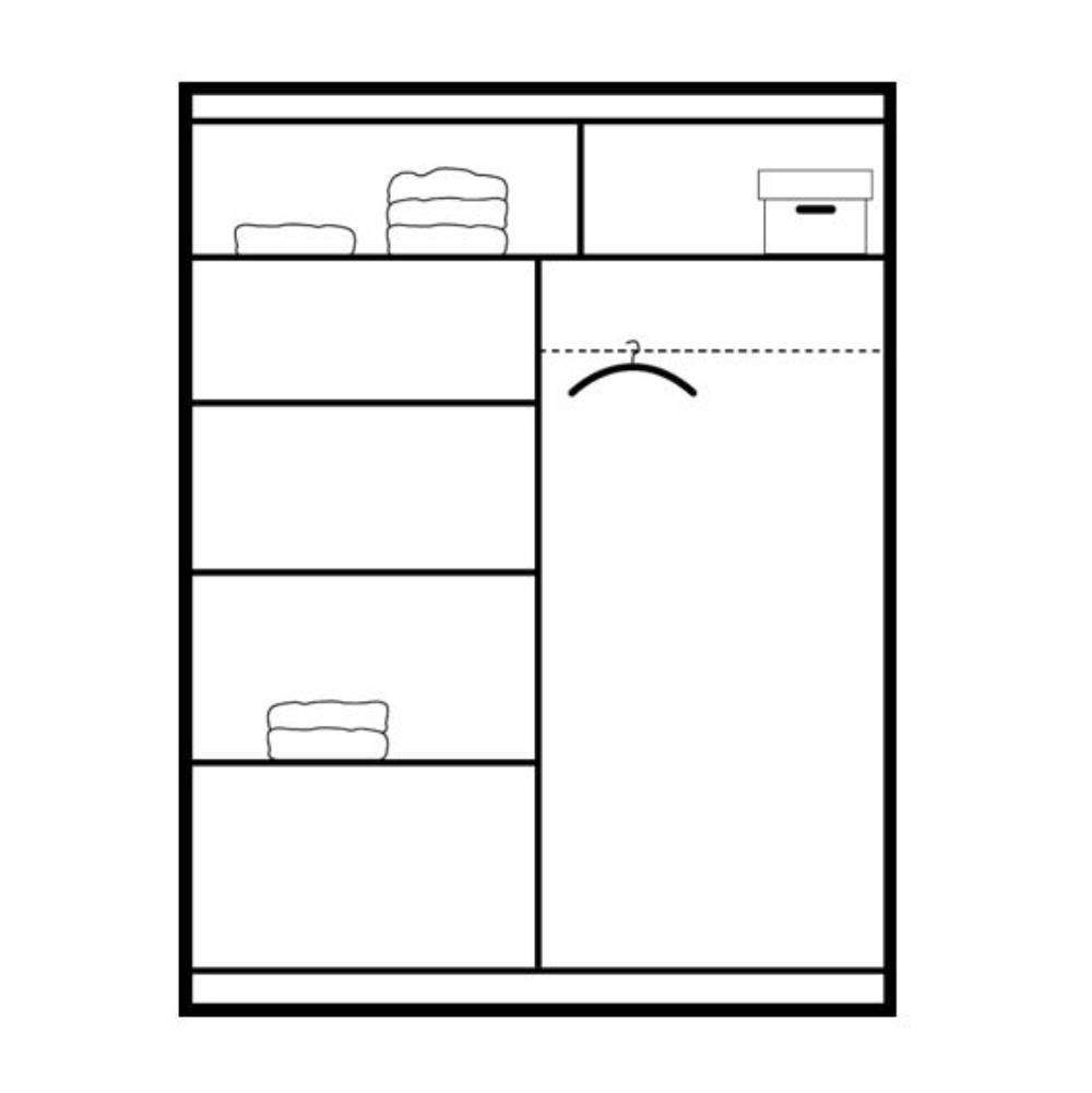 ATOKAD Sliding Door Wardrobe White