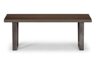Brooklyn Bench With V legs - Dark Oak/Light Oak