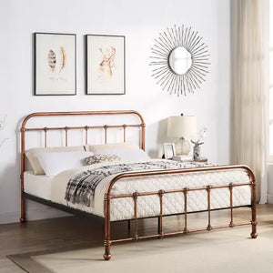 Bamford Vintage Victorian Style Metal Bed Frame - Copper or Industiral - Avilable in Single, Small Double, Double & KingSize