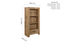 Load image into Gallery viewer, Compton Bookcase - Oak Brown
