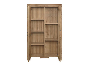 Compton Display Cabinet - Oak Brown