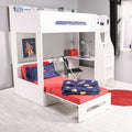 Cosmic High Sleeper Bed With Futon - White