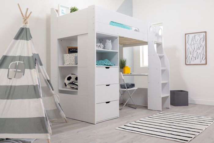 Cosmic Storage Sleeper Bed - White