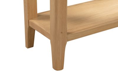 Cotswold Oak Console Table/SideBoard With Drawer - 30cm D x 70cm W x 80cm H