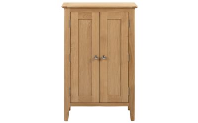 Cotswold Oak Shoe Cabinet/Cuboard - 36cm D x 60cm W x 94cm H