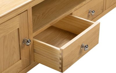 Cotswold Oak TV Unit/Media Unit - 38cm D x 180cm W x 48cm H