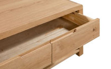 Load image into Gallery viewer, Curve Oak Coffee Table - 60cm D x 100cm W x 50cm H
