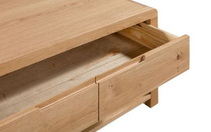 Curve Oak Coffee Table - 60cm D x 100cm W x 50cm H