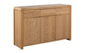 Curve Oak SideBoard - 40cm D x 130cm W x 85cm H