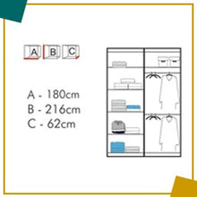 Load image into Gallery viewer, Infinity Wardrobe Various Sizes - Available in White, Black, Oak or Grey
