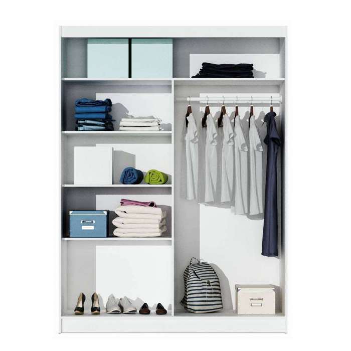 ATOKAD Sliding Door Wardrobe White